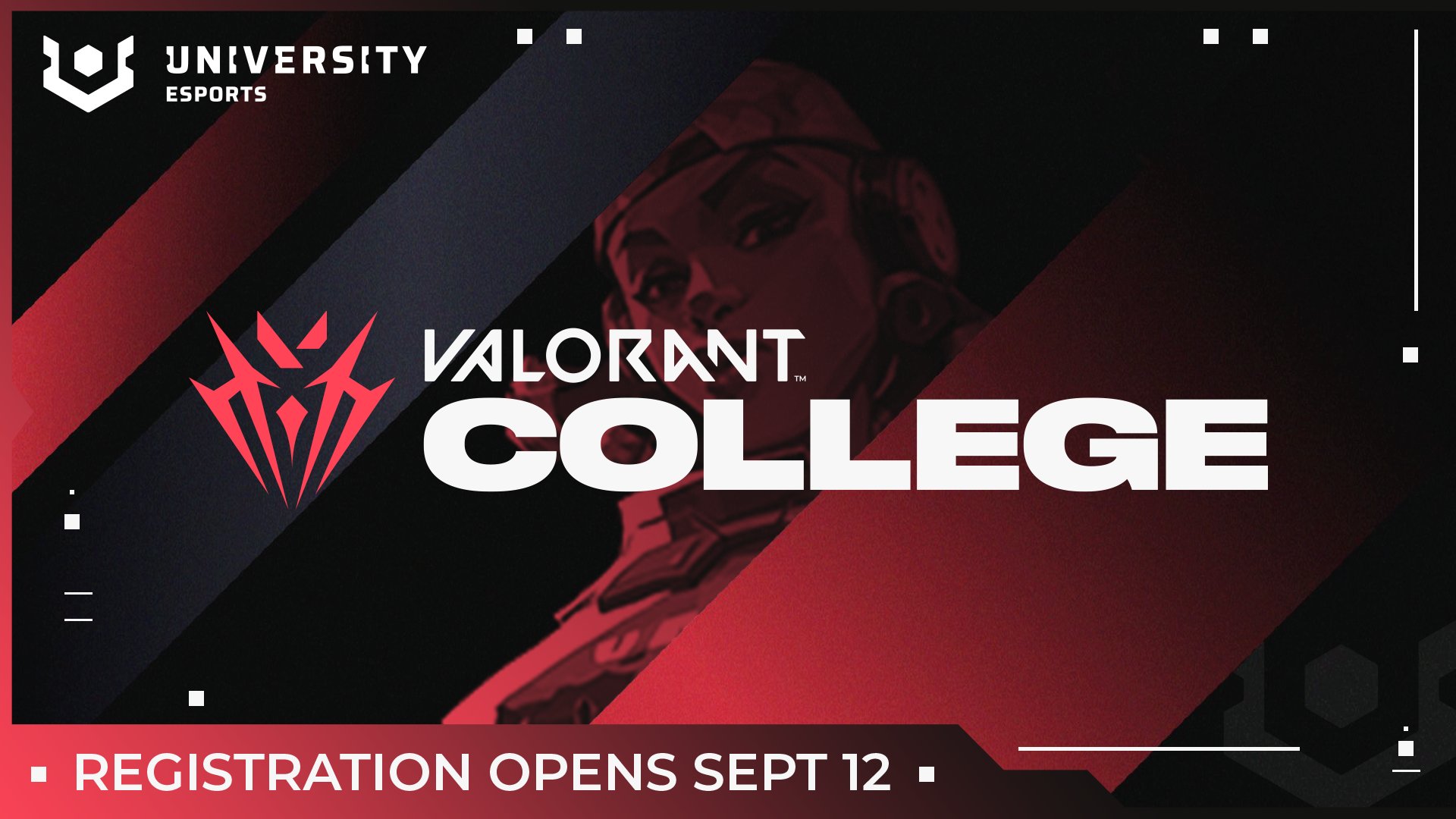 University Esports | VALORANT College | Registration opens Sept. 12 (Image via University Esports).