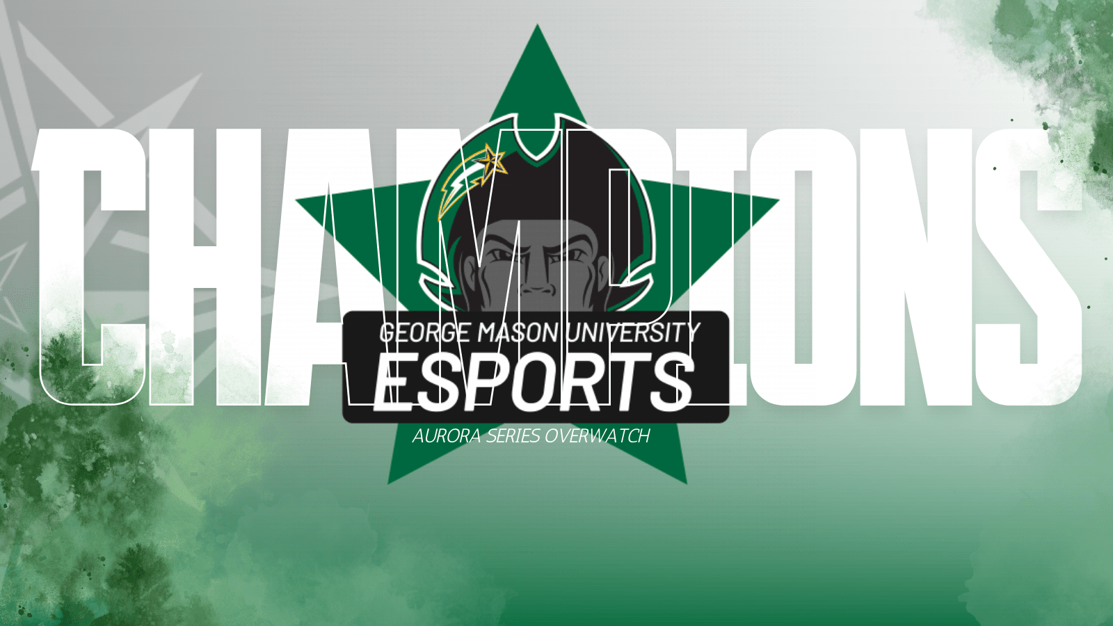 GMU Logo with the word CHAMPIONS surrounding it