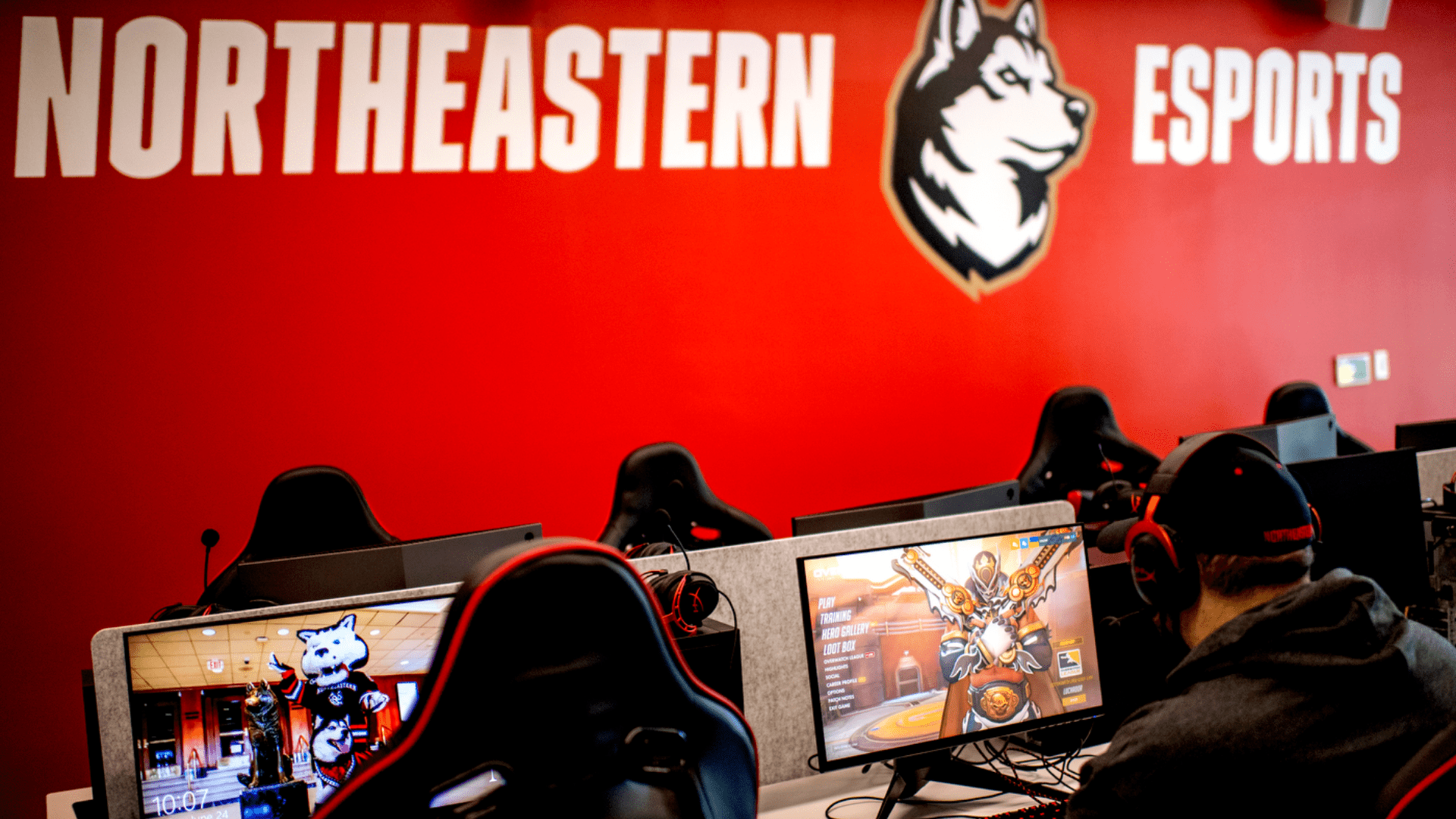 The Northeastern Esports lab on the NU Campus